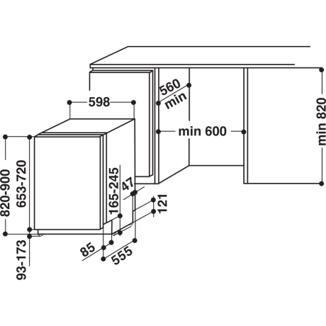 Whirlpool - WIC 3C22 E SK - Passar IKEA Metod Whirlpool - WIC 3C22 E SK - Passar IKEA Metod