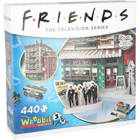 Wrebbit - Friends Central Perk 3D-pussel 440 bitar