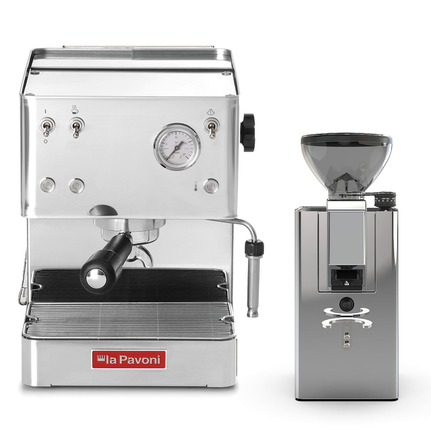 La pavoni espressomaskin casabar svart + kvarn