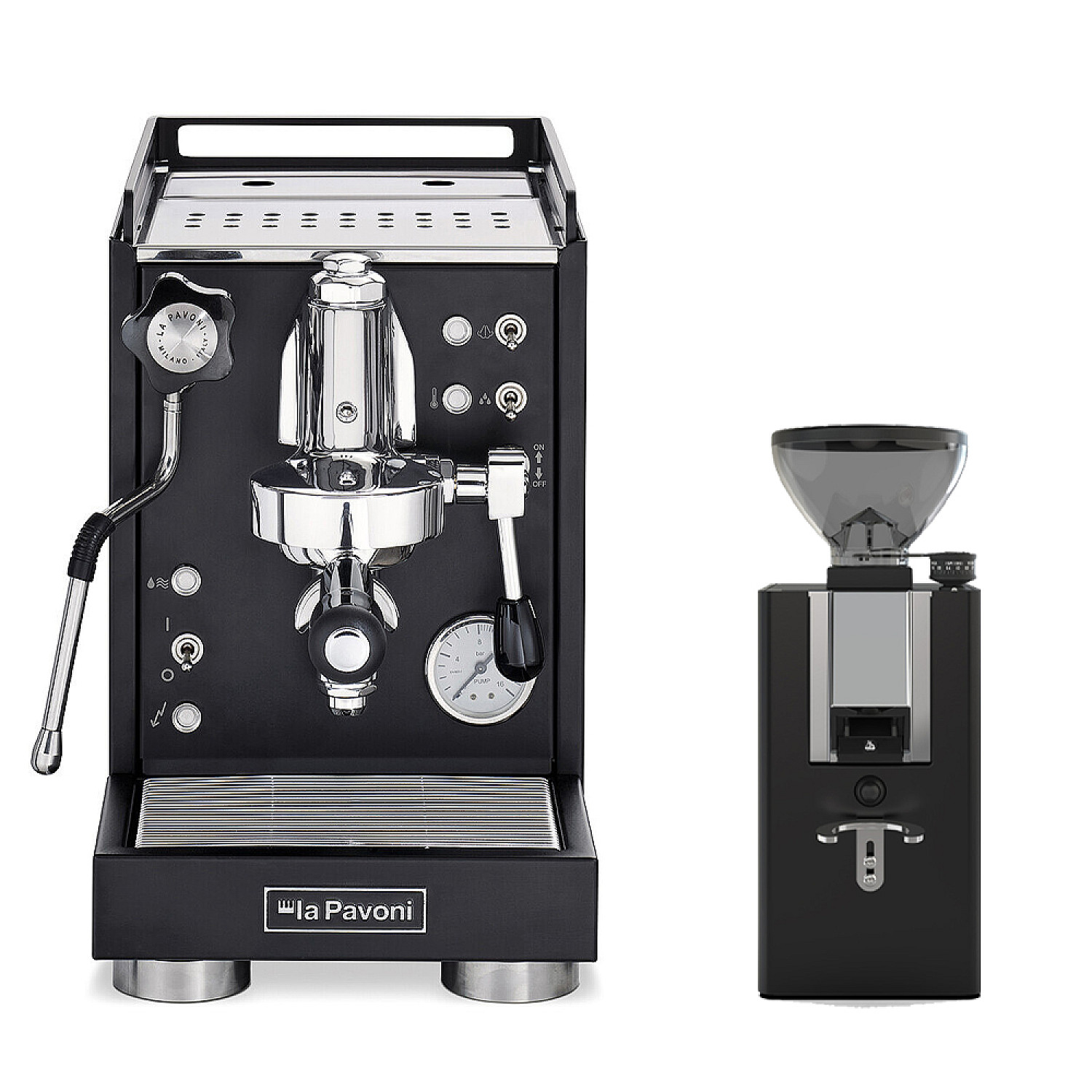La pavoni espressomaskin semiprofessionell kaffemaskin + kvarn