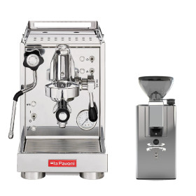 La Pavoni - Semiprofessionell kaffemaskin + kvarn