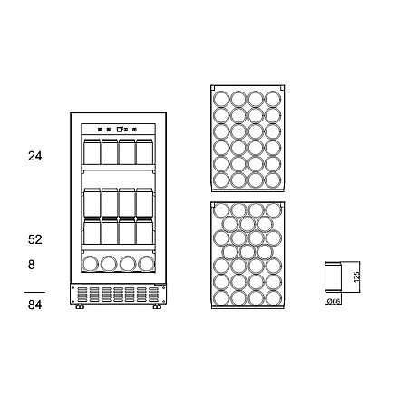mQuvée - BeerServer 40 BS40-700 - Ölkyl ner till -4°C, 84 burkar