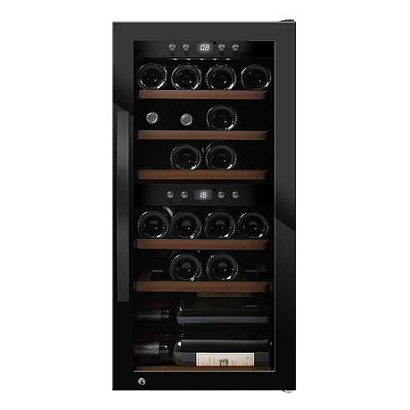 mQuvée - WineExpert 24 Fullglass Black - Vinkyl 24 flaskor, 2 zoner