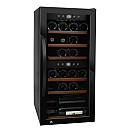 mQuvée - WineExpert 24 Fullglass Black - Vinkyl 24 flaskor, 2 zoner