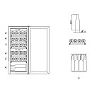 mQuvée - WineExpert 24 Fullglass Black - Vinkyl 24 flaskor, 2 zoner
