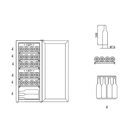 mQuvée - WineExpert 24 Stainless - Vinkyl 24 flaskor, 2 zoner