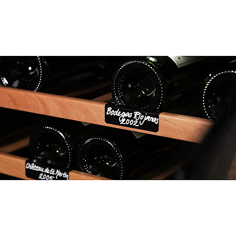 mQuvée - Vinetiketter 5-pack - Etiketthållare med glaspenna