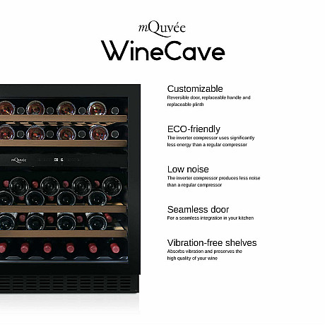 mQuvée - WineCave 780 30D - Vinkyl 20 flaskor, 780 mm dörr