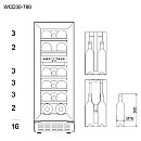 mQuvée - WineCave 780 30D Anthracite - Vinkyl 20 flaskor, 2 zoner
