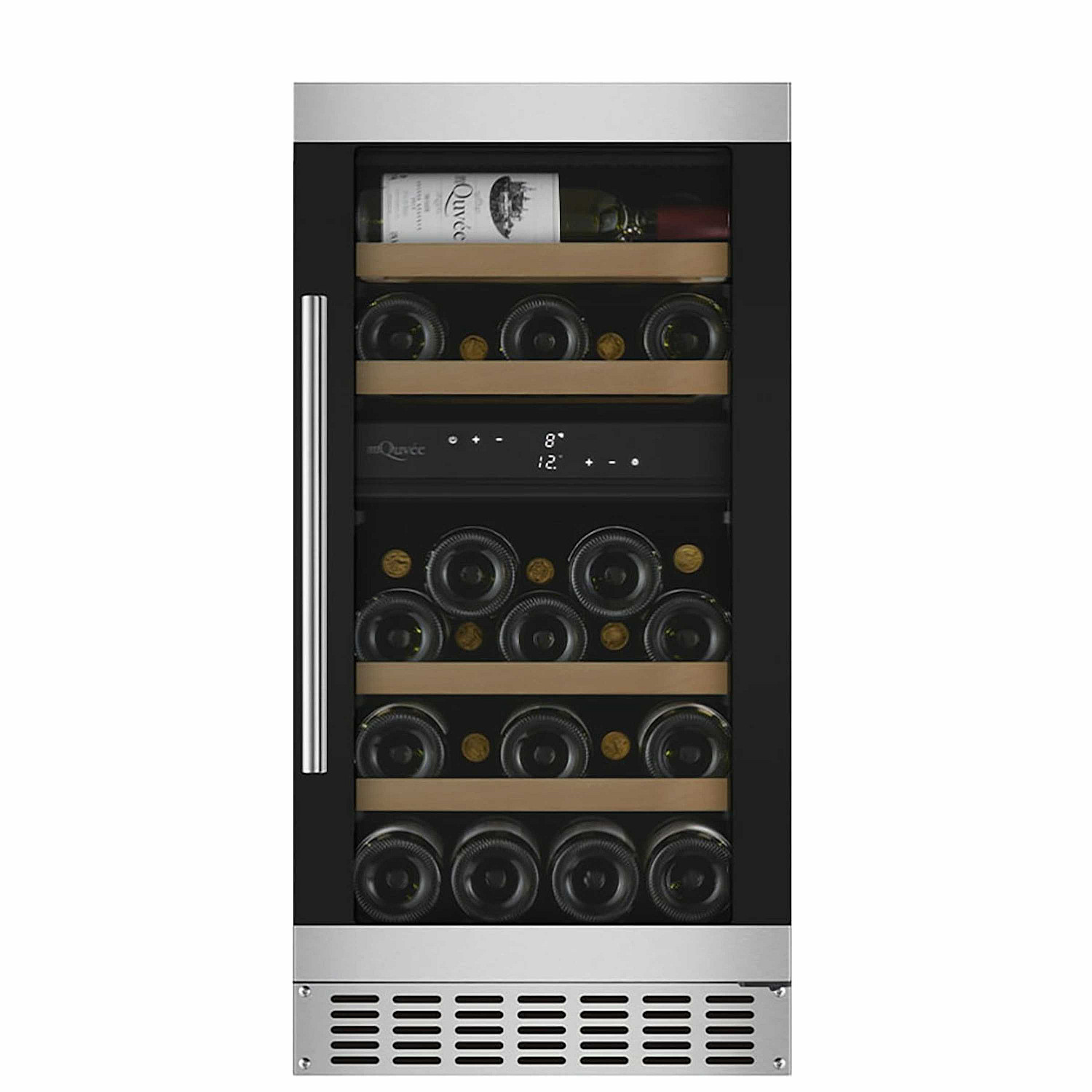 Mquvée vinkyl inbyggnad winecave 40d modern - vinkyl 29 flaskor med 2 zoner