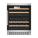 mQuvée - WineCave 60D Modern - Inbyggbar vinkyl 45 flaskor, 2 zoner