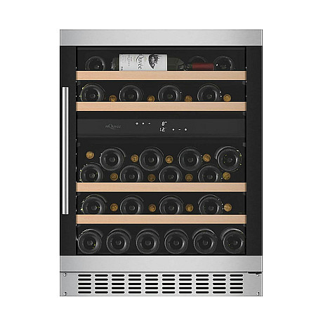 mQuvée - WineCave 60D Modern - Inbyggbar vinkyl 45 flaskor, 2 zoner