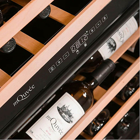 mQuvée - WineCave 60DD Fullglass - Vinkyl 44 flaskor med dubbel dörr