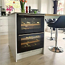 mQuvée - WineCave 60DD Fullglass - Vinkyl 44 flaskor med dubbel dörr