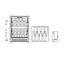 mQuvée - WineCave 60DD Fullglass - Vinkyl 44 flaskor med dubbel dörr