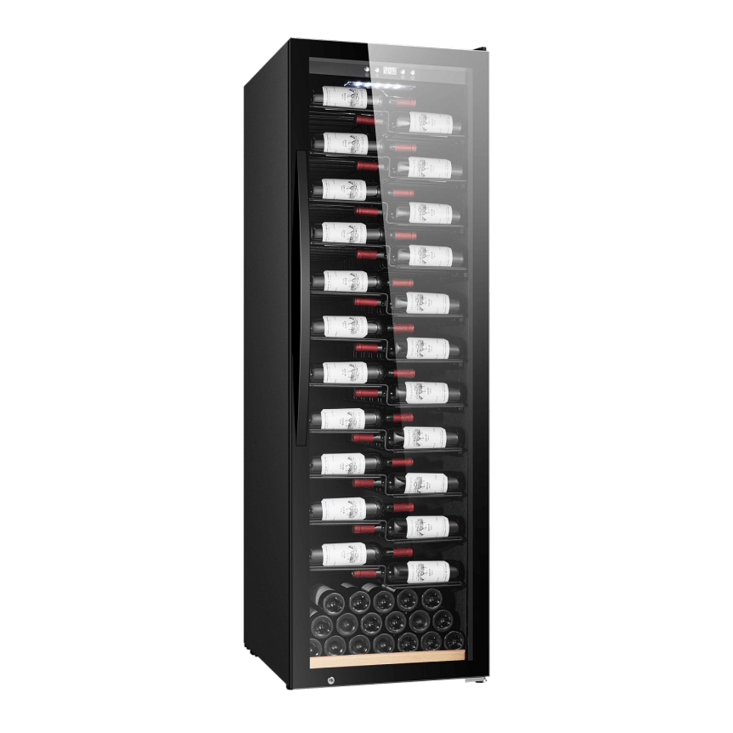 Mquvée fristående vinkyl wineexpert 192 label-view - vinkyl 153 flaskor med displayhyllor