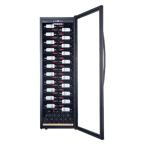 mQuvée - WineExpert 192 Label-view - Vinkyl 153 flaskor med displayhyllor