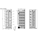 mQuvée - WineExpert 192 Label-view - Vinkyl 153 flaskor med displayhyllor