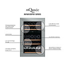 mQuvée - WineKeeper 25D - Integrerbar vinkyl 26 flaskor, 2 zoner