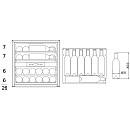 mQuvée - WineKeeper 25D - Integrerbar vinkyl 26 flaskor, 2 zoner