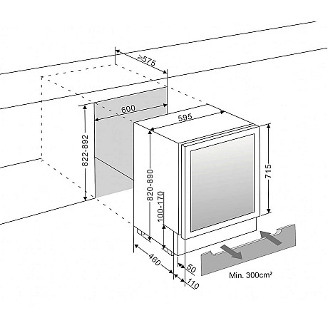 mQuvée - WineStore 82 WSTO82B - Vinlagringsskåp 66 flaskor