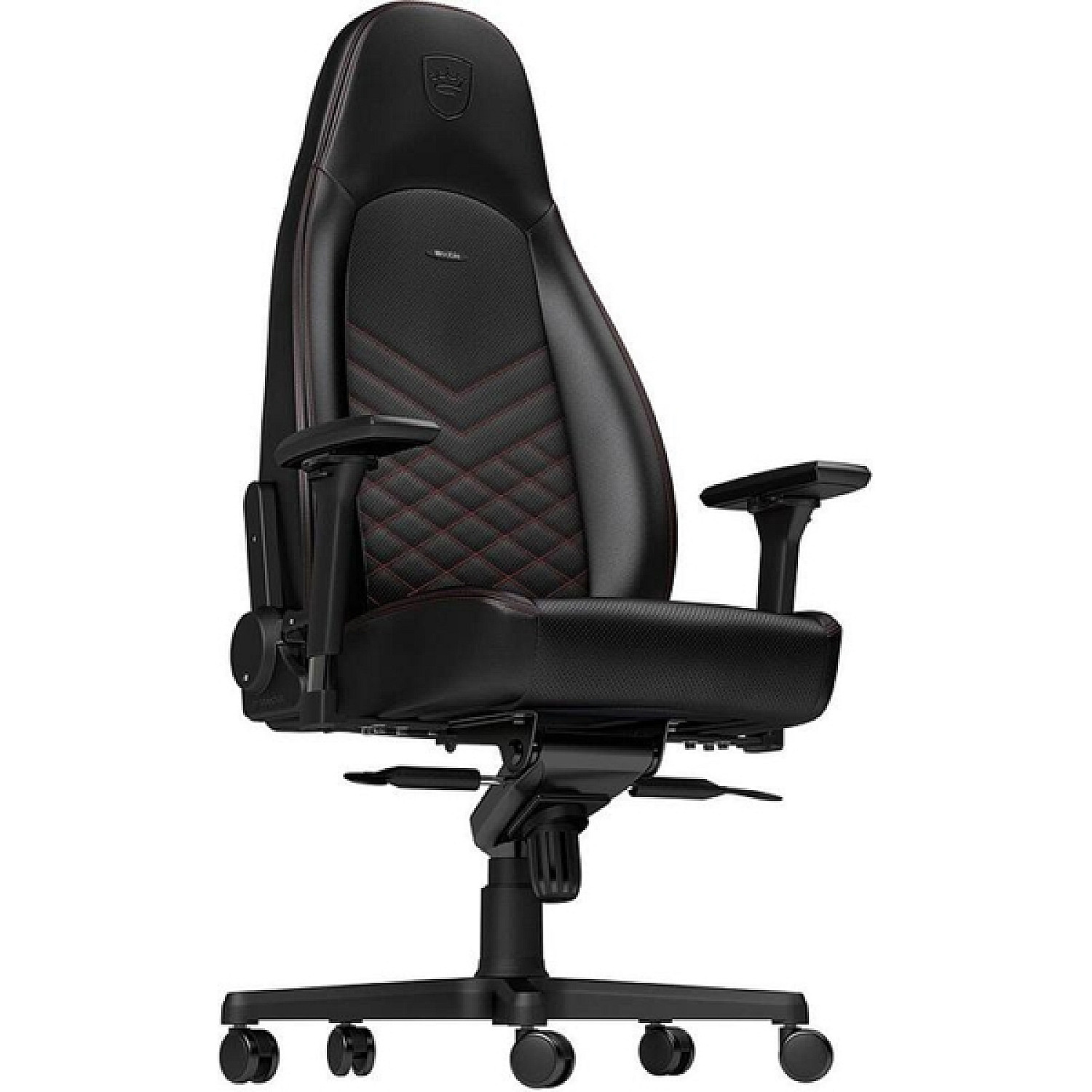 Noblechairs gamingstol icon nbl-icn-pu-brd ergonomisk spelstol svart/r&ouml;d