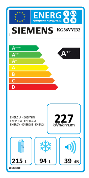 Siemens - KG36VVI32 Siemens - KG36VVI32
