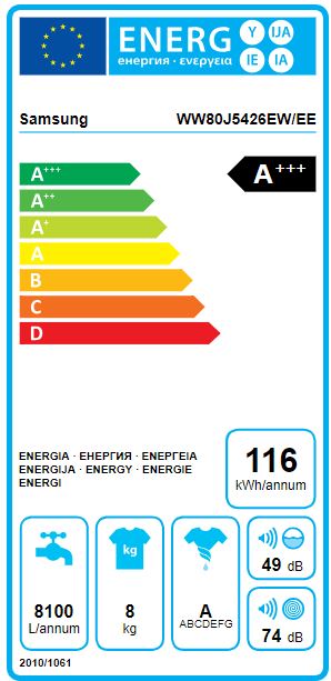 Samsung - WW80J5426EW/EE