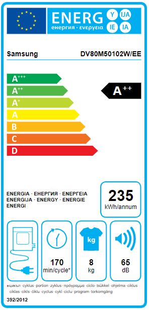 Samsung - DV80M50102W/EE