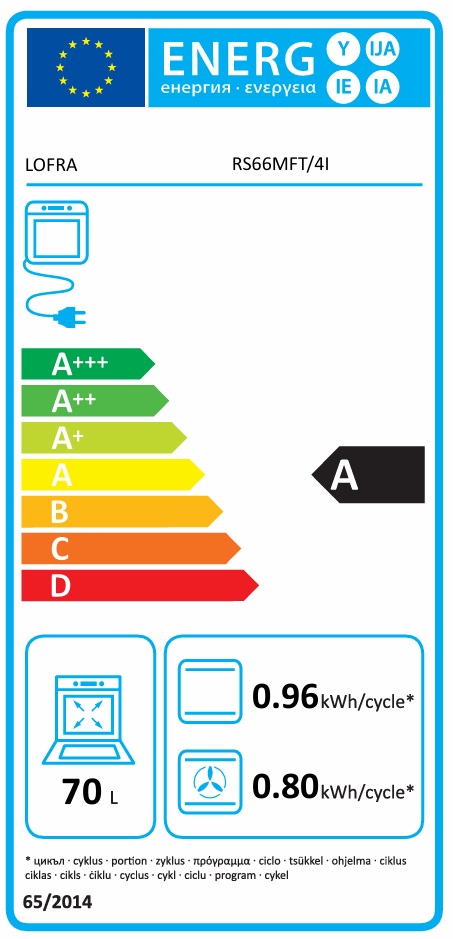 Lofra -  Induktionsspis Dolce Vita 60 cm 1 Ugn, Rostfri/Brons