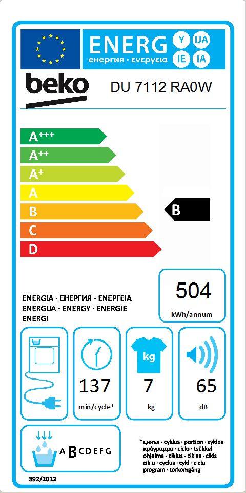 Beko - WMY81683PTLB2 - DU7112RA0W Beko - WMY81683PTLB2 - DU7112RA0W