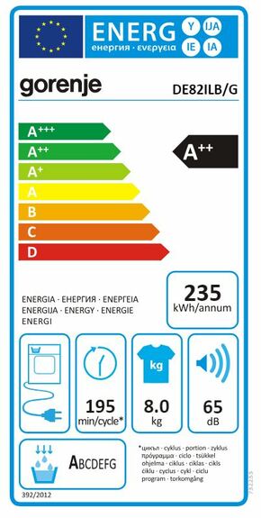 Gorenje - WEI843B - DE82ILBG Gorenje - WEI843B - DE82ILBG