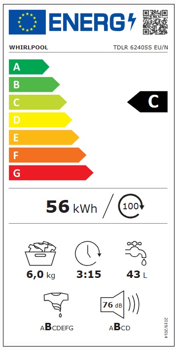 Whirlpool - TDLR 6240SS EU N