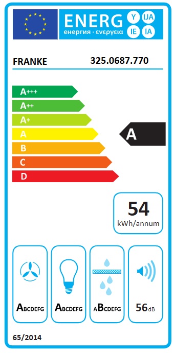 Franke - Spisfläkt T45 790 Frihängd 90cm, Rostfri
