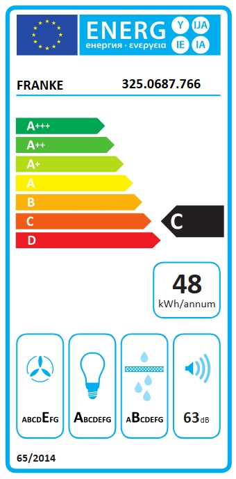 Franke - Spisfläkt Alliance T45 784-16 90cm, Rostfri