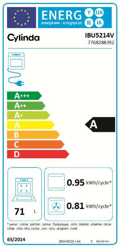 Cylinda - IBU5214V - 5års garanti