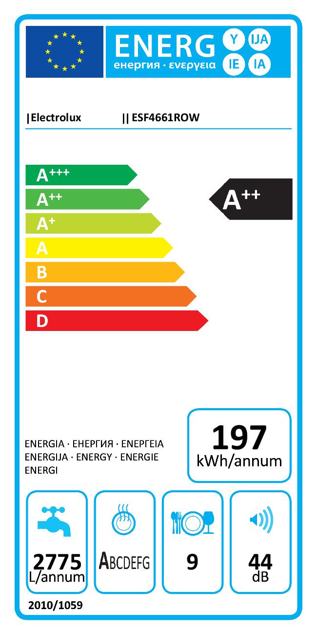 Electrolux - ESF4661ROW - Passar IKEA Metod Electrolux - ESF4661ROW - Passar IKEA Metod
