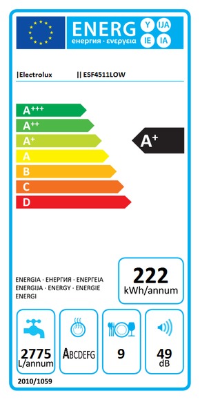 Electrolux - ESF4511LOW - Passar IKEA Metod Electrolux - ESF4511LOW - Passar IKEA Metod