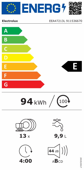 Electrolux - EEA47213L Passar IKEA-kök METOD 300 AirDry Electrolux - EEA47213L Passar IKEA-kök METOD 300 AirDry