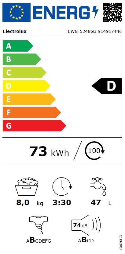 Electrolux - EW6F5248G3 - EW6C527G2 Electrolux - EW6F5248G3 - EW6C527G2