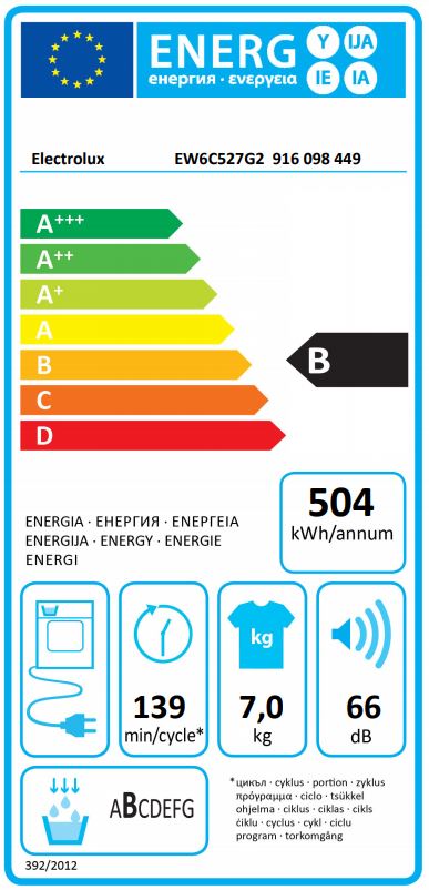 Electrolux - EW6F6348B6 - EW6C527G2