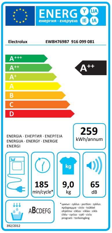 Electrolux - EW7F7649U2 - EW8H769B7 - Steamcare & U-dose Electrolux - EW7F7649U2 - EW8H769B7 - Steamcare & U-dose