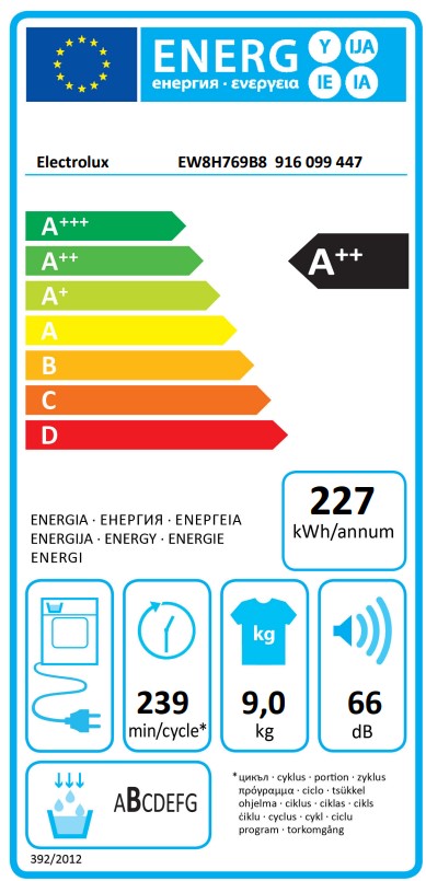 Electrolux - EW8H769B8 - PerfectCare 800 9kg Electrolux - EW8H769B8 - PerfectCare 800 9kg