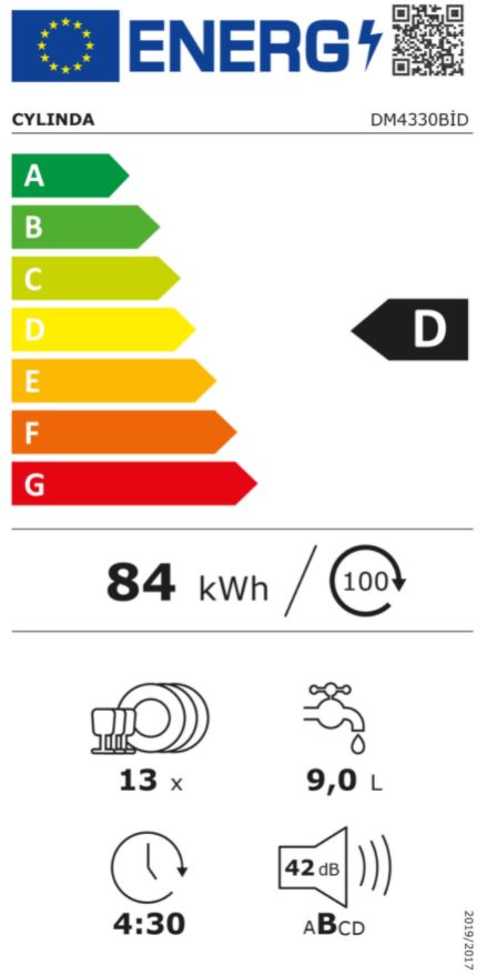 Cylinda - DM4330BID Energibesparande Diskmaskin
