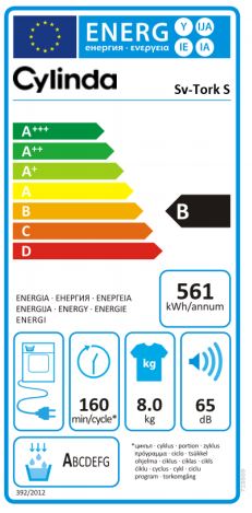 Cylinda - Sverigetorken S - 5års garanti
