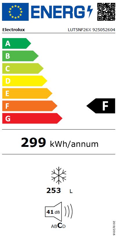 Electrolux - LRS2DF39X - LUT5NF26X Electrolux - LRS2DF39X - LUT5NF26X