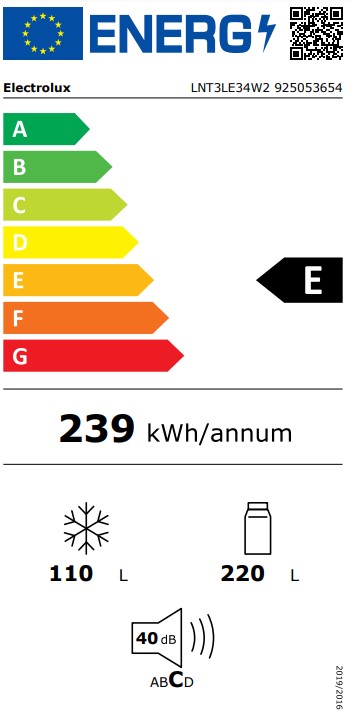 Electrolux - LNT3LE34W2 Electrolux - LNT3LE34W2
