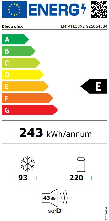 Electrolux - LNT4TE33X2 Electrolux - LNT4TE33X2