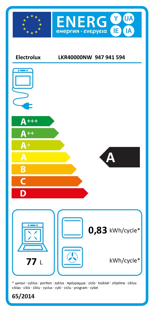 Electrolux - LKR40000NW - vit, 300 Traditionell med Aqua Clean rengöring
