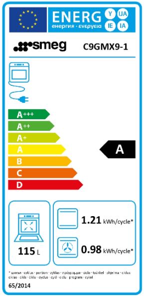 SMEG - C9GMX9-1 Gashäll och Varmluftsugn